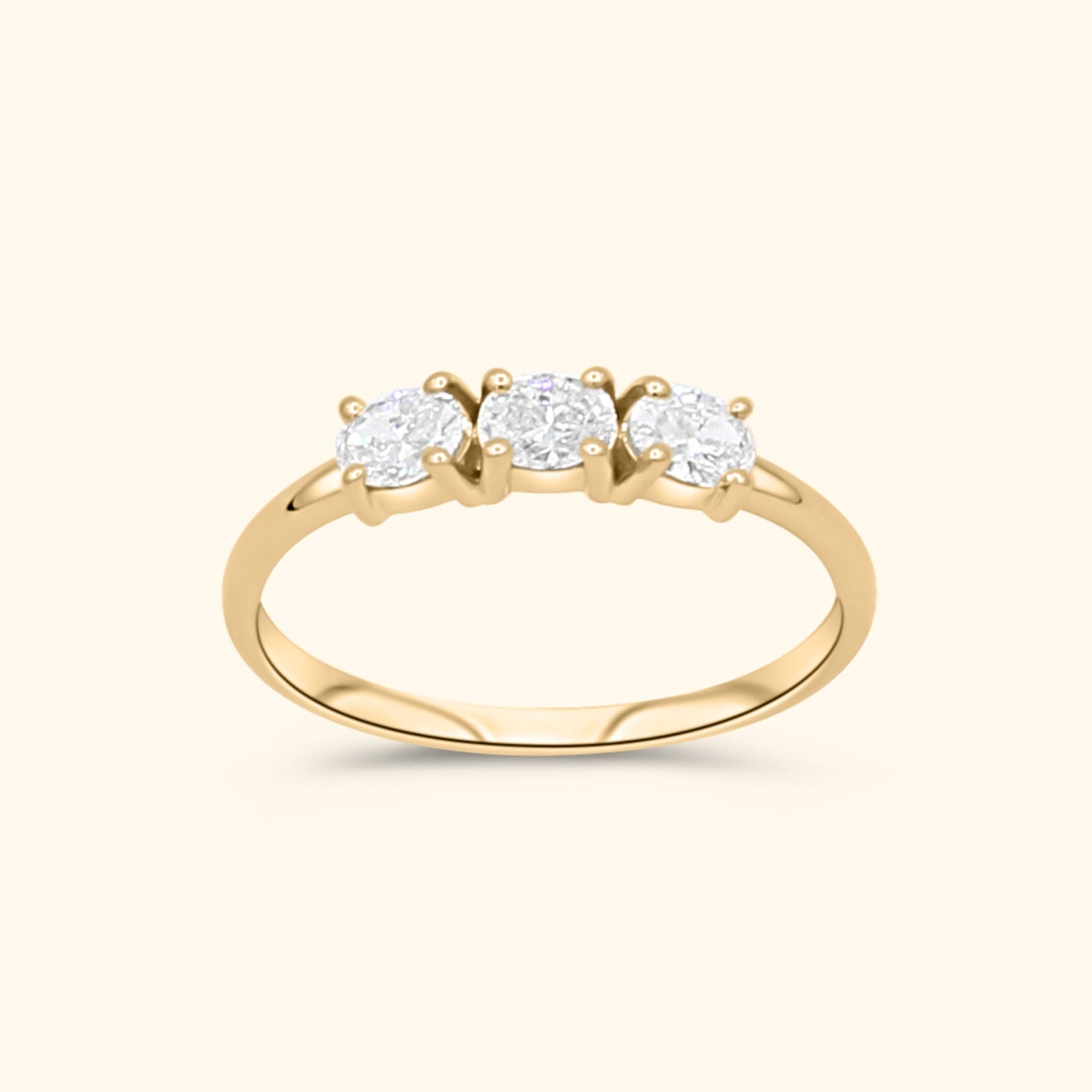 Trio Diamond Ring | 14K Gold